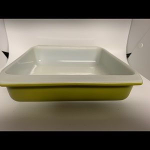 Pyrex vintage verde avocado green square baking dish